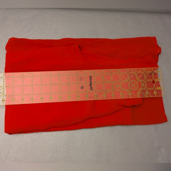 NWOT Catherine Malandrino Red Sheer Dress with Rayon Lining Size Medium - Picture 5 of 8